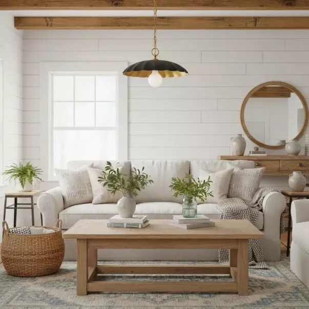 Velmara Farmhouse Metal Flower Pendant Light