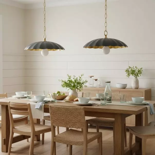 Velmara Farmhouse Metal Flower Pendant Light