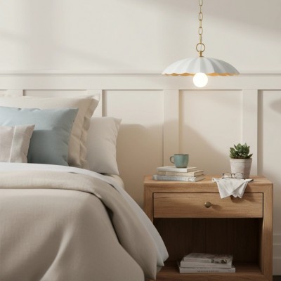 Velmara Farmhouse Metal Flower Pendant Light