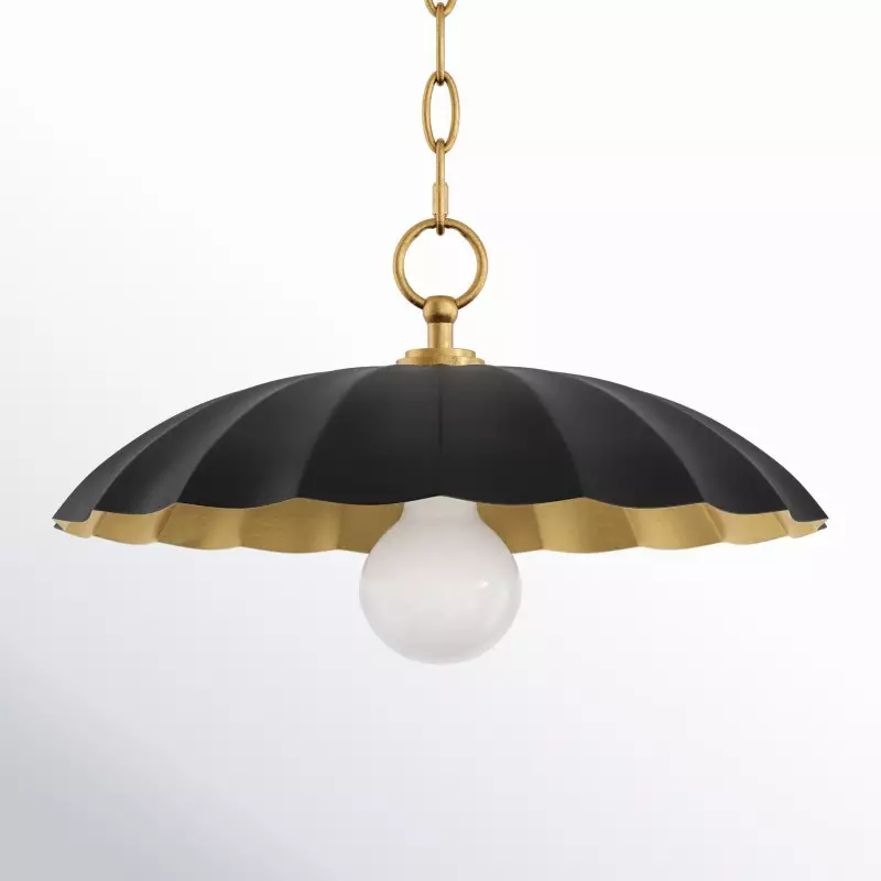 Velmara Farmhouse Metal Flower Pendant Light