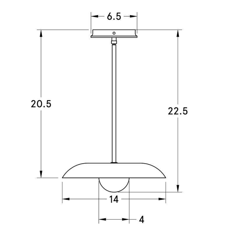 Eiralys Industrial Metal Dome Pendant Light