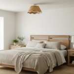 Thaloriel Farmhouse Rattan Flower Ceiling Light