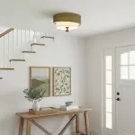 Celestis Modern Fabric Drum Ceiling Light