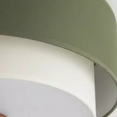 Celestis Modern Fabric Drum Ceiling Light
