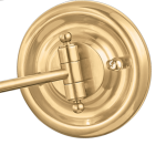 Lunova Farmhouse Brass Fabric Conical Wall Light