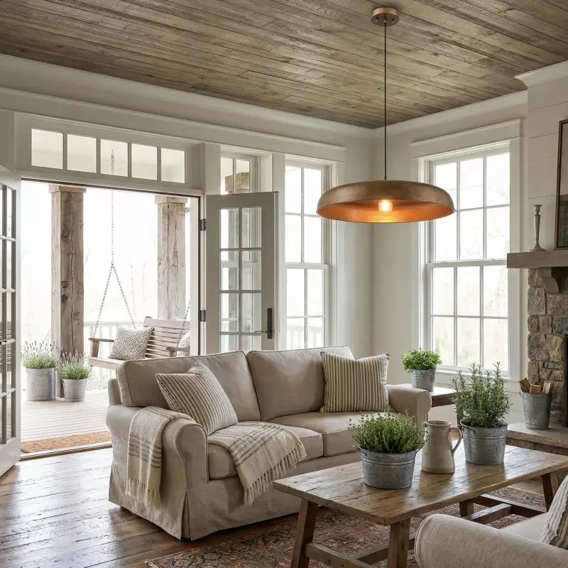 Aeloria Industrial Metal dome Pendant Light