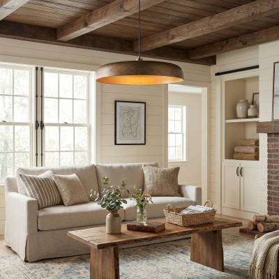 Aeloria Industrial Metal dome Pendant Light