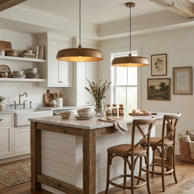 Aeloria Industrial Metal dome Pendant Light