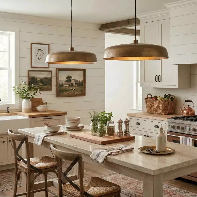 Aeloria Industrial Metal dome Pendant Light