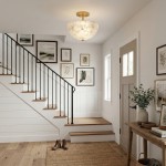 Faeluna Modern Alabaster Round Ceiling Light