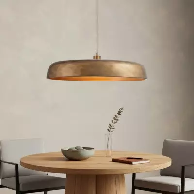 Aeloria Industrial Metal dome Pendant Light
