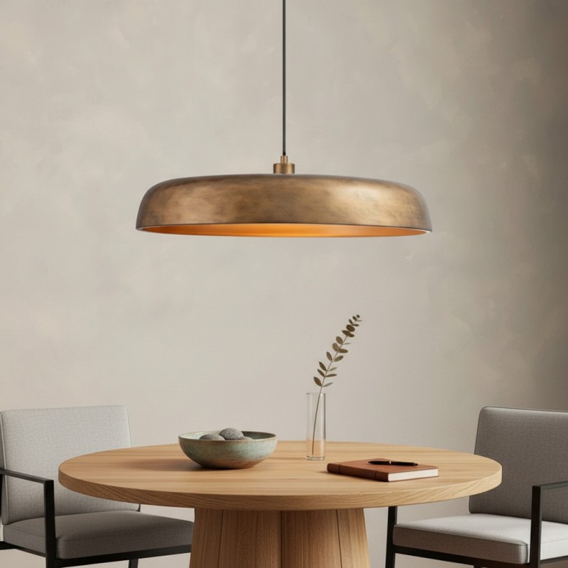 Aeloria Industrial Metal dome Pendant Light