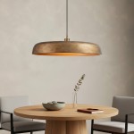 Aeloria Industrial Metal dome Pendant Light
