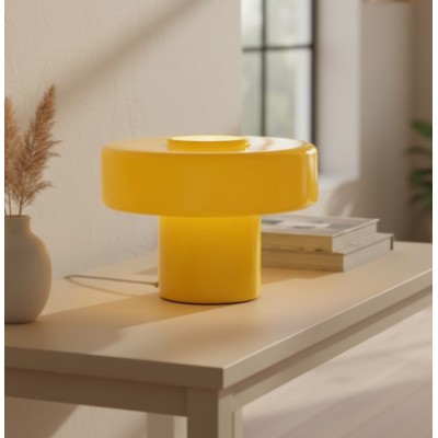 Aetheris Modern Colorful Glass Mushroom Table Lamp