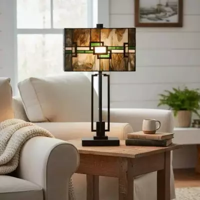 Thalorin Tiffany Stained Glass Table Lamp