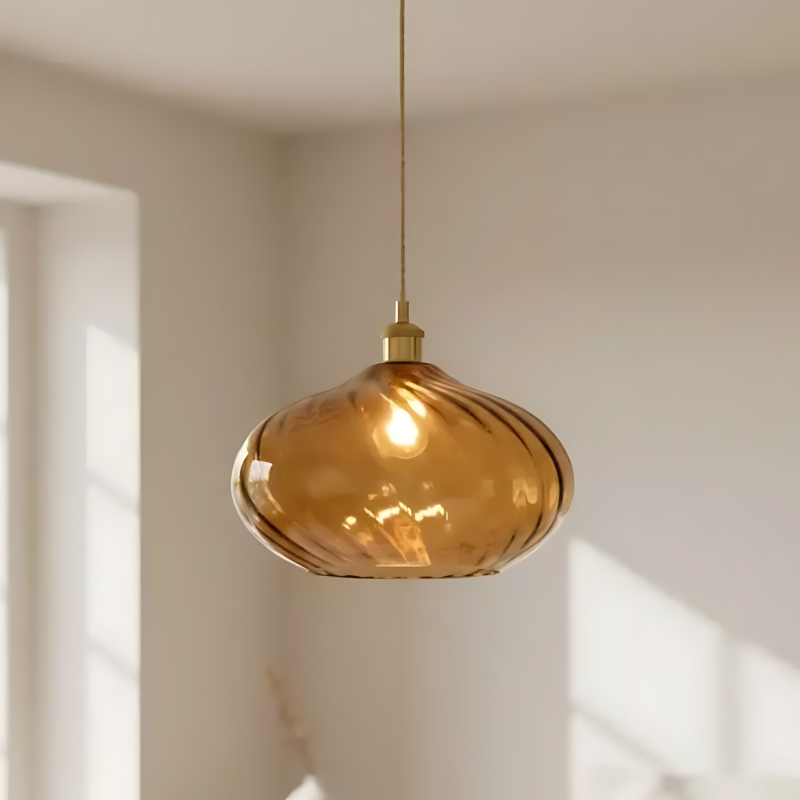 Lunaris Modern Globe Glass Pendant Light