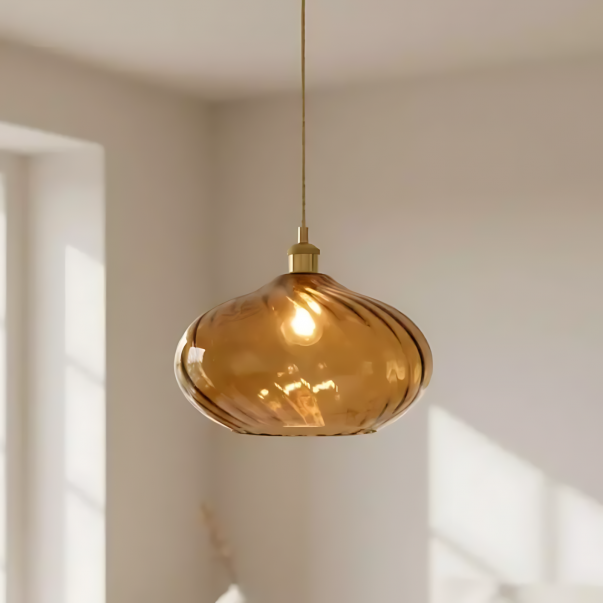 Lunaris Modern Globe Glass Pendant Light