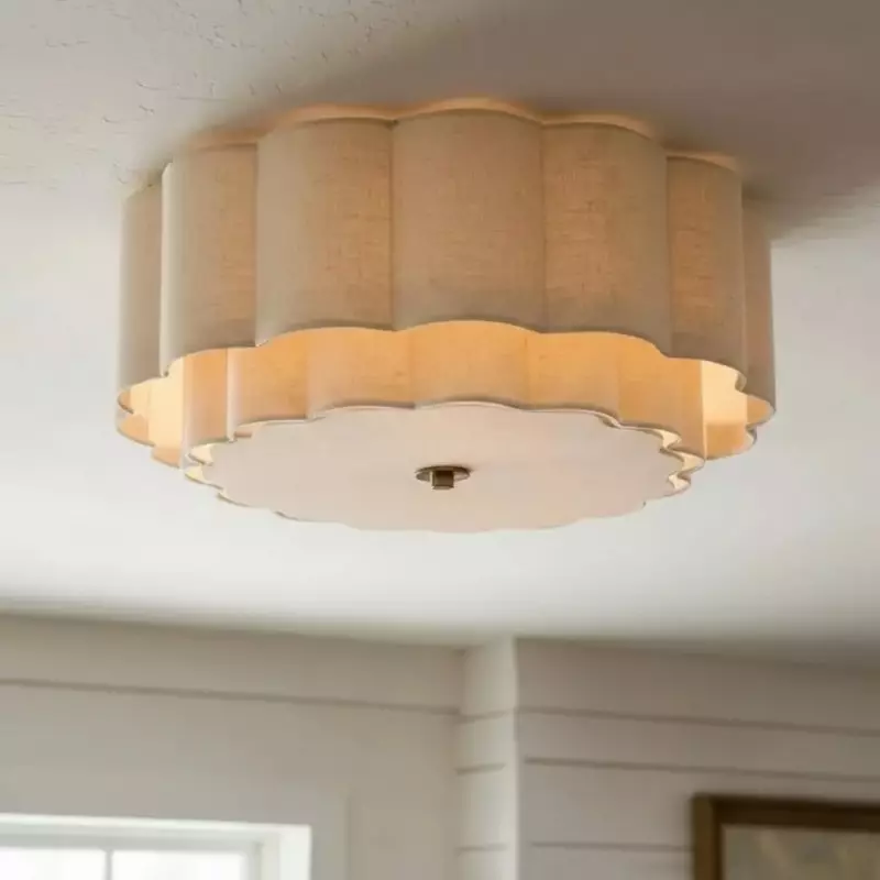Syloria Vintage Fabric Flower Ceiling Light