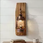 Elarion Vintage Fabric wisteria Twin Wall sconce