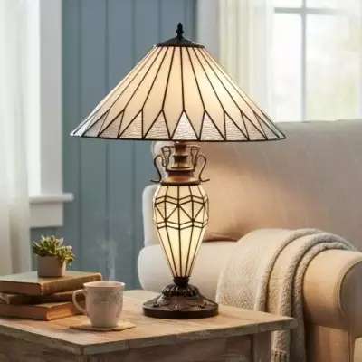 Eirwyn Tiffany Glass Table Lamp