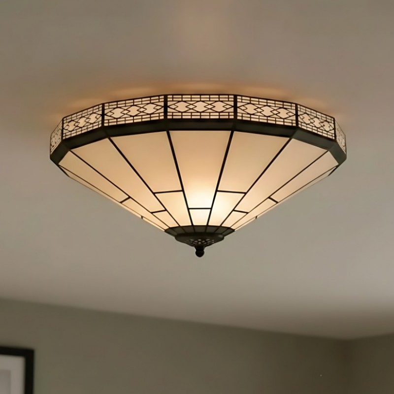Avelune Tiffany Glass Ceiling Light