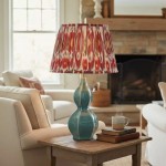 Ceyla Boho Style White Resin Living Room End Table Lamps