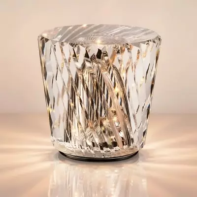 Faelith Modern Crystal Glass Faceted Table Lamp