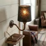 Nyxel Vintage Fabric Small Wall Sconce