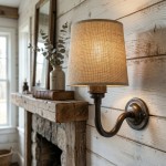 Nyxel Vintage Fabric Small Wall Sconce