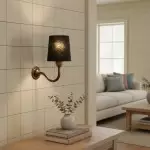 Nyxel Vintage Fabric Small Wall Sconce