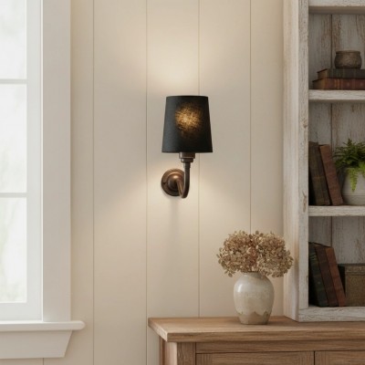 Nyxel Vintage Fabric Small Wall Sconce