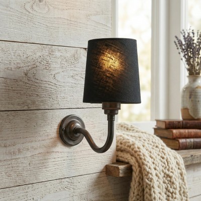 Nyxel Vintage Fabric Small Wall Sconce