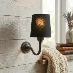 Nyxel Vintage Fabric Small Wall Sconce