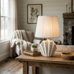 Calira Modern Ceramic Fabric Shell Table Light