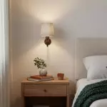 Nyxel Vintage Fabric Small Wall Sconce