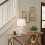 Calira Modern Ceramic Fabric Shell Table Light