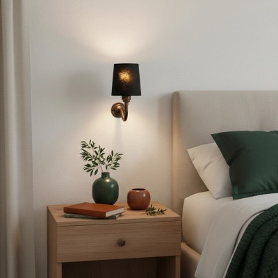 Nyxel Vintage Fabric Small Wall Sconce