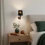 Nyxel Vintage Fabric Small Wall Sconce