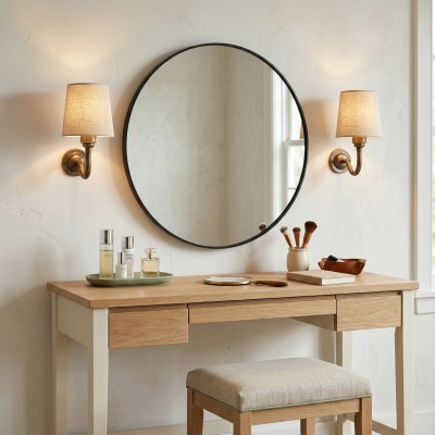 Nyxel Vintage Fabric Small Wall Sconce