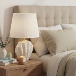 Calira Modern Ceramic Fabric Shell Table Light