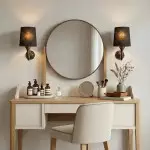 Nyxel Vintage Fabric Small Wall Sconce