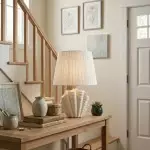 Calira Modern Ceramic Fabric Shell Table Light