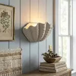 Virelith Modern Ceramic Shell Wall light