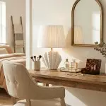 Calira Modern Ceramic Fabric Shell Table Light