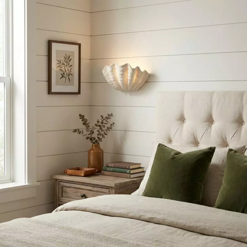 Virelith Modern Ceramic Shell Wall light