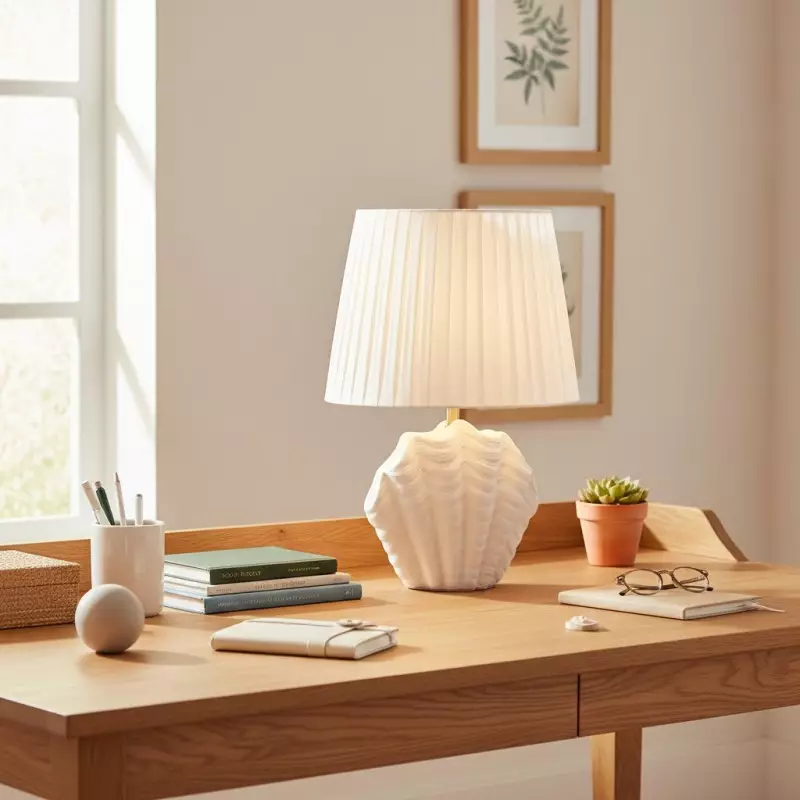 Calira Modern Ceramic Fabric Shell Table Light