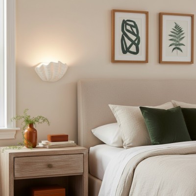 Virelith Modern Ceramic Shell Wall light