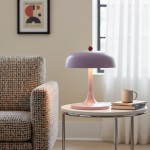 Olyssia Modern Metal Round Table Lamp