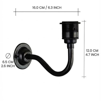 Nyxel Vintage Fabric Small Wall Sconce