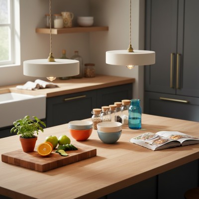 Astraiel Modern Ceramic Round Pendant Light